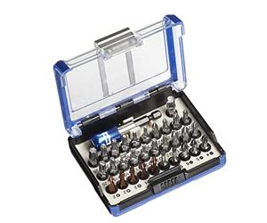 kwb bit box - 32 pcs. Impact-resistant bits, stainless steel bits, torsion bits and standard bits incl. Quick change bit holder with magnet and adapter