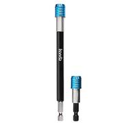 kwb bit Holder Long + bit Holder Short for bits C 6.3 1/4 inch, Quick Change bit Holder.