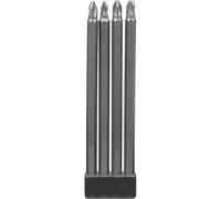 kwb Bit Set 4-piece extra long Bits 150mm 1/4" shaft satin finish 120920