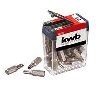 KWB BITS DISPENSER BOX - 25-PIECE T25 BIT SET, 25MM LENGTH, 1/4" DIAMETER, TORX ATTACHMENT, SUITABLE FOR ALL CORDLESS SCREWDRIVERS
