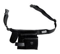 kwb Bum bag black leather tool belt multiple compartments