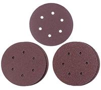kwb by Einhell 5 Q-Stick Discs 150 mm Eccentric Sander Accessories (Diameter 150 mm, Suitable for Einhell Compressed air Orbital Sanders TC-PE 150, Various Grits 2 x K40, 2 x K80, 1 x K120)