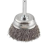 KWB COARSE CUP BRUSH - WAVY, HSS STEEL WIRE, Ø 50mm FOR METAL AND STONE - DRILL BRUSH WITH E6.3 HEX SHANK