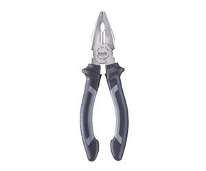 kwb Combination Pliers in 160 Mm, With 2-Component Handle With Hand Protection, Durable, Made Of Cv Steel, Satin Finish, With Hardened Cutting Edges, Gripping Zone, Complies With Din Iso 5746