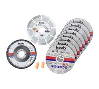 kwb cutting disc set 115mm 10 pcs stainless steel starter kit