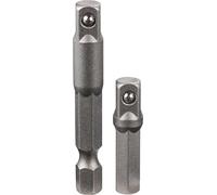 kwb CV socket wrench adapter set 2-piece 105210 (ISO 1173, square recording 1/4 '')