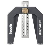 KWB DEPTH GAUGE FOR ROUTERS AND TABLE SAWS - PRECISE MEASUREMENTS IN CM AND INCH