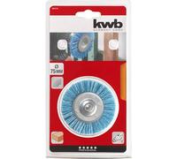 kwb disc brush Grinding nylon 75mm dia E6.3 shaft for Metal/wood