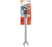 kwb double-ended ratchet spanner 13mm CV-steel satin finish