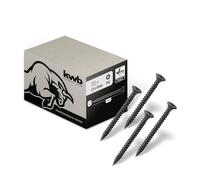 kwb Drywall Screws 3.9X45 Mm, Ph2, 350 Pieces, Drywall Screws, Plasterboard Screws, Black, Phosphated, Fine Thread, Cross Recess