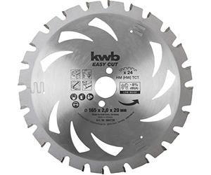 kwb Easy Cut circular saw blade 165 x 20 Battery top, silver, 584738