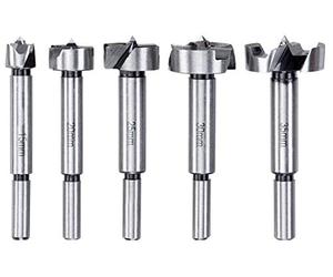 KWB FORSTNER Drill BIT Set, 5-Piece for Wood 15-35 MM with Reduced Shank, for Hard and SOFTWOOD