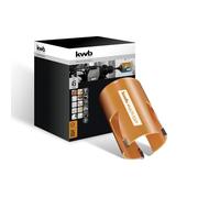 kwb Hole Saw Ø 45 Mm With High-Temperature Brazed, Diamond-Ground Teeth, Fast Chip Removal, 6 Mm Centre Drill for Universal Use