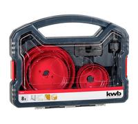 KWB 8 Piece Hole Saw Drill Bit Set Cutter Holesaw Down Lighting 67-127mm DIY New