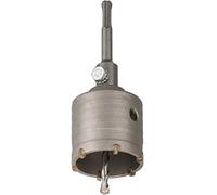 kwb Hollow Drilling Crown 80 mm Diameter Size, Carbide, SDS Plus Shaft, Impact Drill. incl. Center Drill