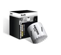kwb Hss Bi-Metal Hole Saw Ø 44 Mm, 8% Cobalt Alloy with Progressive Vario-Toothing and High Precision for Versatile Use