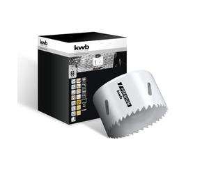 kwb Hss Bi-Metal Hole Saw Ø 68 Mm, 8% Cobalt Alloy with Progressive Vario-Toothing and High Precision for Versatile Use