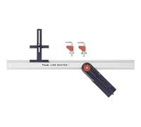 kwb 7840-08 LINE-MASTER PRECISION RULER 800mm - ADVANTAGE SET WITH GUIDE RAIL, SAW GUIDE, ANGLE STOP, AND 2 CLAMPING CLAMPS FOR WOODWORKING, CRAFTS, AND METALWORK