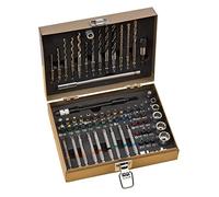 kwb Max-Box 67-Piece Drill and bit Set, consisting of bits, Drills, Long bits, sockets, Masonry & Wood Drills in a Sturdy Metal case