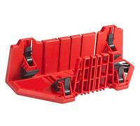 kwb Mitre Box for Cutting Angle 22.5°, 45°, 90° with Adjustable Jaws and Angle attachments, Made of Robust ABS Plastic