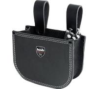 kwb Nail Bag made of Genuine Leather, 1 Compartment, Belt Loops, Large Pocket, Black