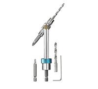kwb Quick Flip 2-in-1 Drill and Bit Holder Set, 4 HSS Drills, T20 Torx Bit, PZ2 Bit, 1/4" Hex Shank, Time-saving Tool for Garden, Furniture, and Mounting