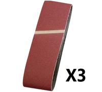 KWB Sandpaper Belt 3pc 912506 Grinding Tool Sandpaper 533x75mm 60 Grit 3PACK