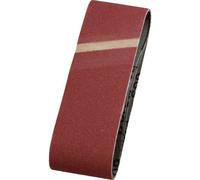 kwb Sandpaper belt set 80 grit 400x60mm 3 pcs elastic durable