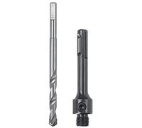 kwb SDS-Plus 499001 Mounting Shank for Easy-Cut Hole Saw 25 mm with 1/2 Inch -20 UNF Thread Including HSS Pilot Drill