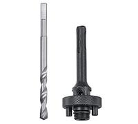 kwb SDS-Plus Shank for Easy-Cut Hole Saw 35-105 mm with 5/8 Inch -18 UNF Thread Including HSS Pilot Drill