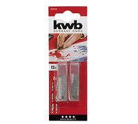 kwb spare blades for craft knives 023730 (12 pieces, for articles 014920, extremely sharp, stainless steel)