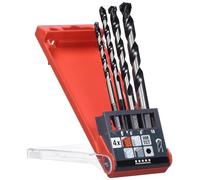 kwb Super Rocker Concrete Drill and Masonry Drill Set - Drill Set, 4 Pieces, with Hexagonal Shank