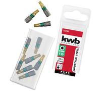Kwb Titan Bitsset - 10 Torx T 25 Bit-Set 25 mm, Universel, Screwdriver-Set, 1/4 Inch O.D. Hexagonal