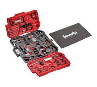 kwb toolbox 125-piece sturdy case with essentials and extras 370630