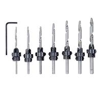 kwb Wood fraise set 8-piece C45 steel adjustable Countersink