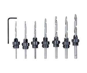 kwb Wood fraise set 8-piece C45 steel adjustable Countersink