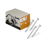 kwb Wood Screw 5X50 Mm, Pz2, 200 Pieces, Cross Recessed Wood Screws, Chipboard Screws, Screws for Wood, Partial Thread, Cr3 Coating, Type 17 Drill Point