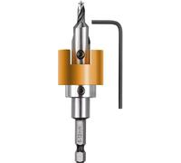 kwb Wood Twist Drill Bit 6mm 1pc deep stop Hex shaft HSS-M2 512006