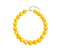 KWCHULEIV Colorful Chunky Beaded Necklace for Women | 20mm Large Resin Bead Statement Choker with Adjustable Extender，Trendy Boho Summer Beach jewellery, Birthday Gift for Her