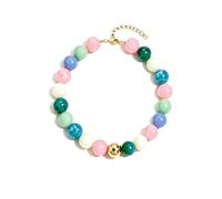 KWCHULEIV Colorful Chunky Beaded Necklace for Women | 20mm Large Resin Bead Statement Choker with Adjustable Extender，Trendy Boho Summer Beach jewellery, Birthday Gift for Her
