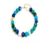 KWCHULEIV Colorful Chunky Beaded Necklace for Women | 20mm Large Resin Bead Statement Choker with Adjustable Extender，Trendy Boho Summer Beach jewellery, Birthday Gift for Her