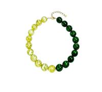 KWCHULEIV Colorful Chunky Beaded Necklace for Women | 20mm Large Resin Bead Statement Choker with Adjustable Extender，Trendy Boho Summer Beach jewellery, Birthday Gift for Her