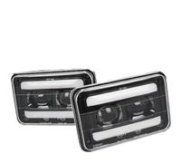 Kwedfgo Headlight Lamp 2X 4x6 Inch LED Headlights Rectangular Headlight H4651 H4652 With DRL/Turn Signal Light For American Motors Concord Eagle Spirit