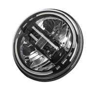 Kwedfgo Headlight Lamp 7inch LED Headlight Assembly Headlights Led 12V 24V DRL Running Light For Land For Rover For Defender 90 90/110 Tdci(1PC Black)