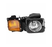 Kwedfgo Headlight Lamp For Hummer H3 2006 2007 2008 2009 2010 Car Front Bumper Headlight Assembly With Bulbs Head Lamp Fog Light HU2502100 HU2503100(Right Side)