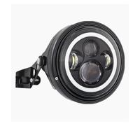 Kwedfgo Motorbike Headlights Spotlights Motorcycle Accessories Halo 7Inch Round LED Headlight With Housing Bucket For Choppers For Cafe For Racers For Vulcan
