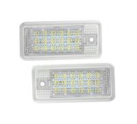 Kwedfgo Rear Light Assemblies 2pcs LED License Plate Light For A3 8P A4 B6 B7 A5 A6 4F Q7 Rear Number Plate Lamp Super Brightness Car Auto Accessories
