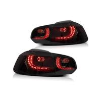 Kwedfgo Rear Light Assemblies Car Accessories LED Tail Lights Assembly For 2008-2013 For VW For GOLF 6 MK6 For GTI 2012-2013 For Golf R Tail Lamp Full LED DRL(Smoked,RHD)