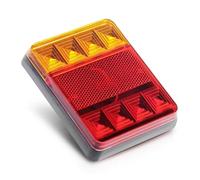 Kwedfgo Rear Light Assemblies Car Tail Light Turn Signal Warning Lights 8 LED Taillight For Trailer Truck Auto Campers 12V 24V(1PCS -24V-8LED)
