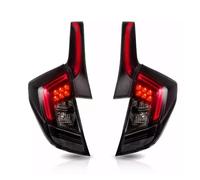 Kwedfgo Rear Light Assemblies LED Taillights For Jazz For Fit GK5 For RS Version 2014-2015 2016 2017 2018 Full-LED Tail Lights Plug And Play(B)
